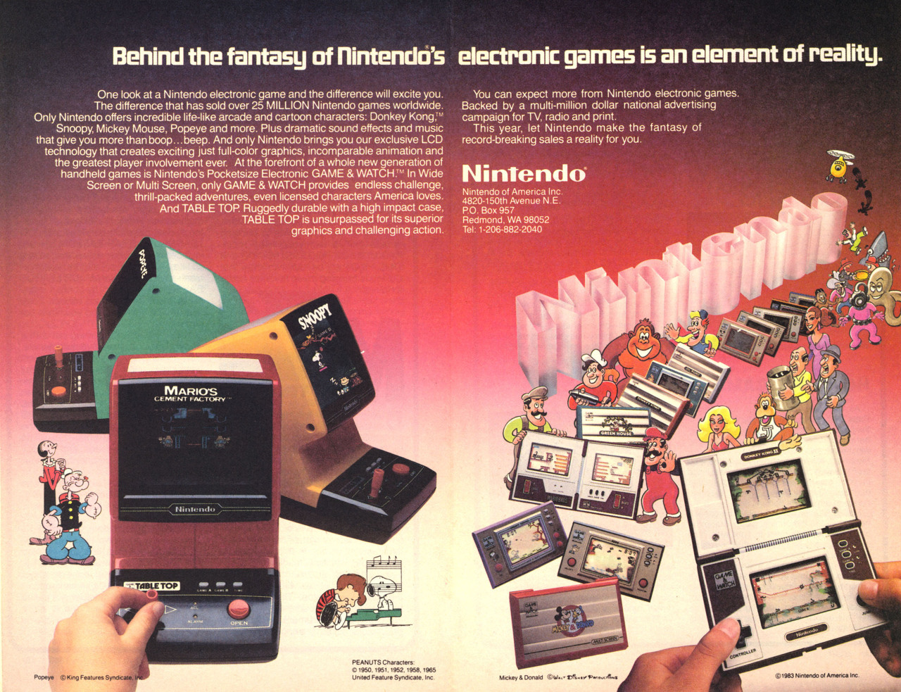 Game and Watch Advertisement